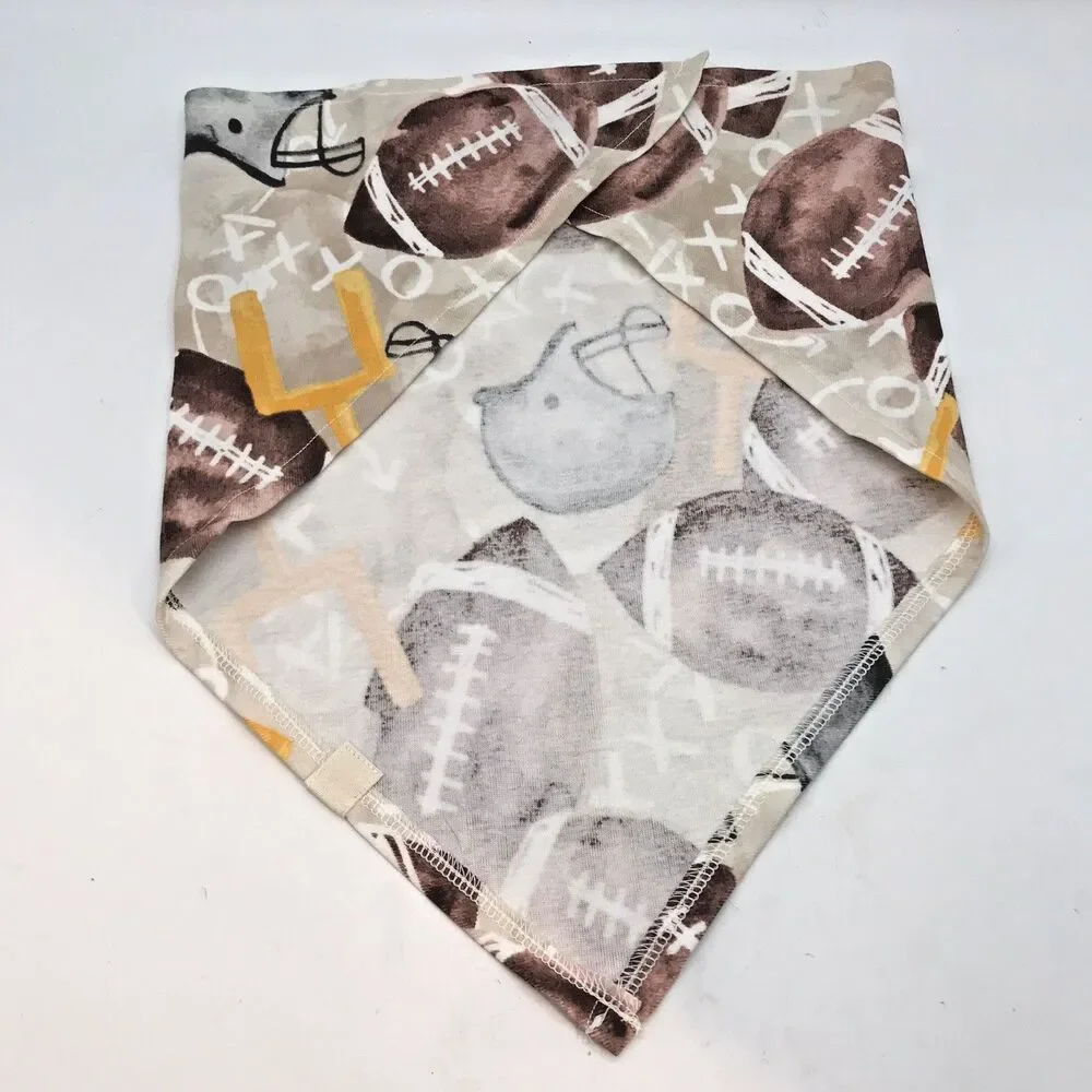 Burt’s Bees Football Season Dog Bandana Organic Cotton One Size 30x21x21